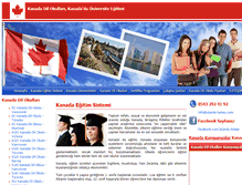 Tablet Screenshot of kanada-egitim.net